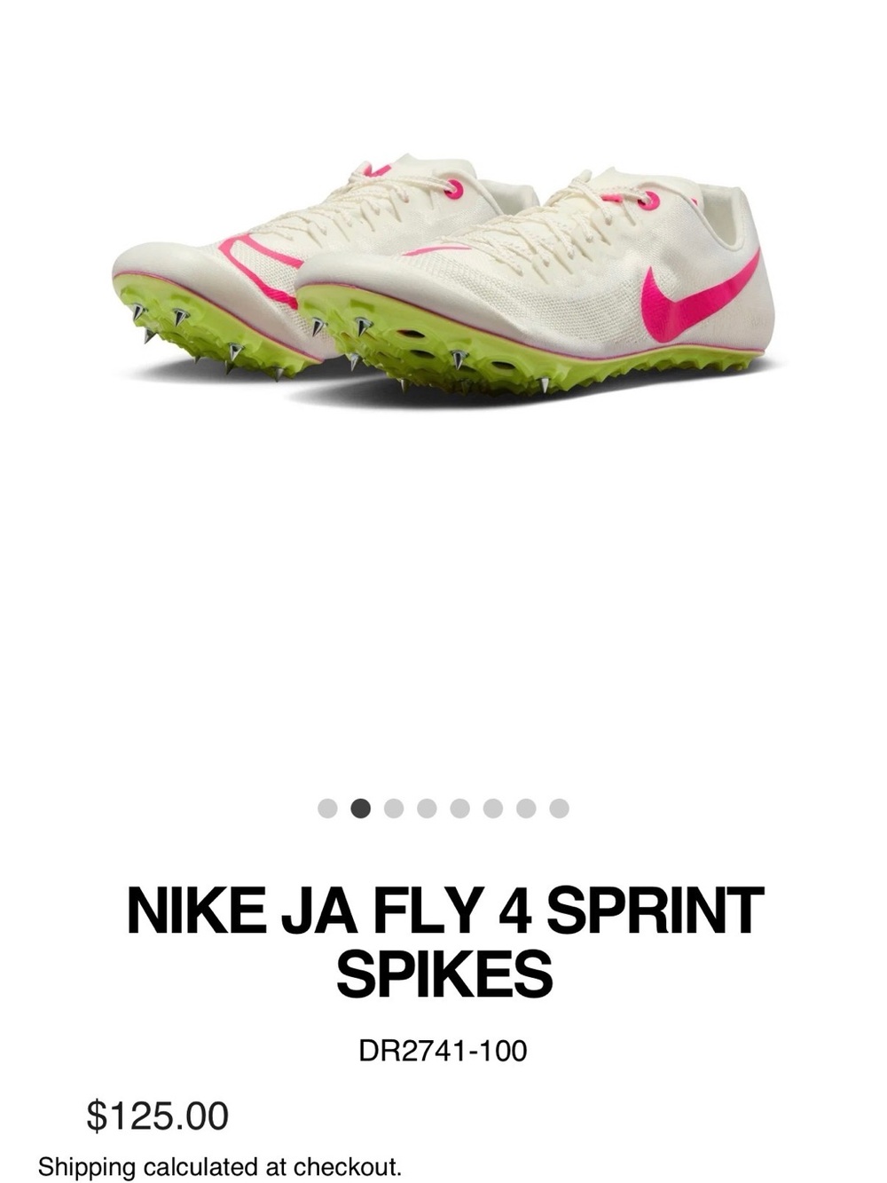 Nike Women's Sprint Spikes - White/Pink/Green